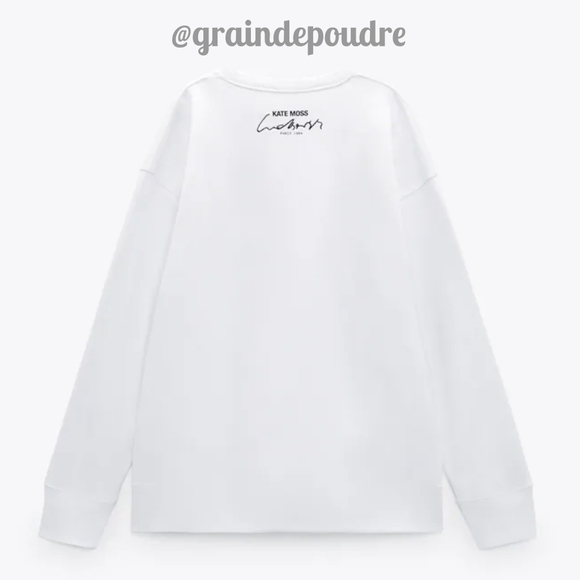 zara kate moss sweatshirt